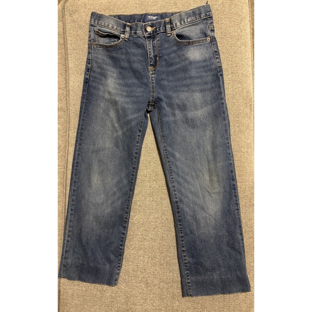 Old Navy Boys Husky Straight Jeans Size 14 Husky Blue Denim